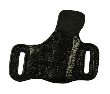 Executive Line Slide Guard for a Ruger LCP II 380, r/h, Cowhide, Black, Shark Embossed Front, Lined