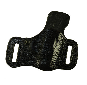 Executive Line Slide Guard for a Ruger LCP II 380, r/h, Black, Cowhide, Sharp Embossed Front, Unlined