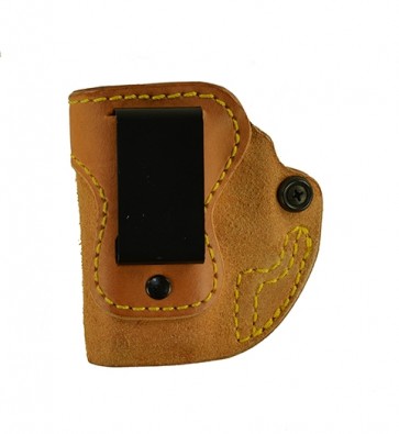 Hideaway for a Springfield Glock 42, l/h, Cowhide, Natural, Clip