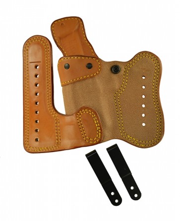 Double Jeopardy for a Sig 226 w/ Rail 4.4", l/h, Cowhide, Natural, Clip