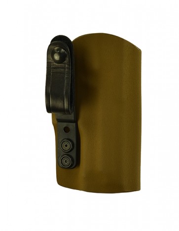 Instinct Extreme for a Sig 320 4.7", l/h, Coyote Brown Kydex, Straight Drop, Webbing Belt Strap