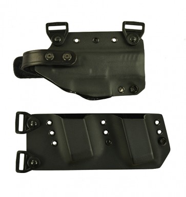 Equalizer for a H&K VP9 SK 3.39", r/h, Kydex, Black with harness
