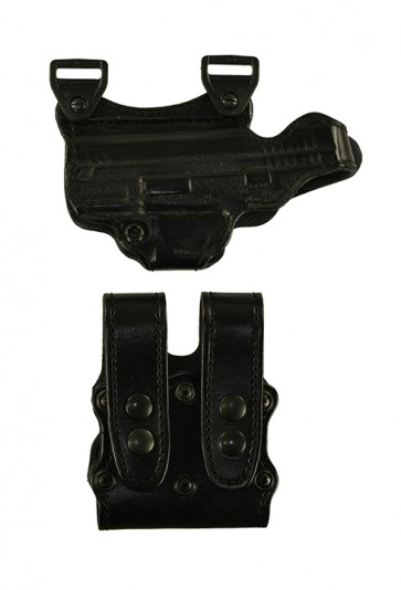 Under Taker for a Springfield XD 4", r/h, Cowhide, Black, Lined