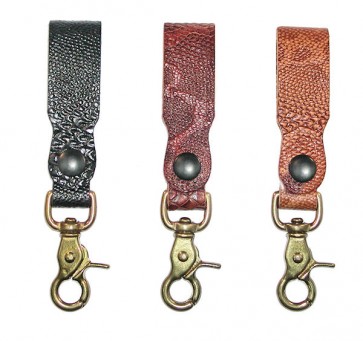 Embossed Python Key Chain