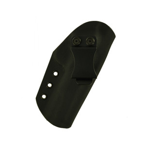 Direct Hit for a Browning 1911 22 Long Rifle 4", r/h, Black Kydex, Tan Leather Lined, Canted, Clip