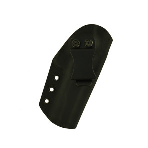 Direct Hit for a Browning 380 Black Label No Rail, r/h, Black Kydex, Tan Leather Lined, Cant, Clip