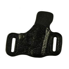 Executive Line Slide Guard for a Ruger LCP II 380, r/h, Cowhide, Black, Shark Embossed Front, Lined