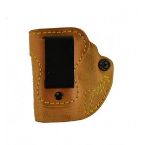 Hideaway for a Springfield Glock 42, l/h, Cowhide, Natural, Clip