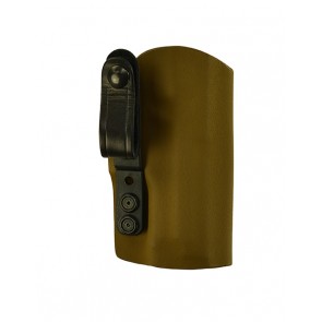 Instinct Extreme for a Sig 320 4.7", l/h, Coyote Brown Kydex, Straight Drop, Webbing Belt Strap
