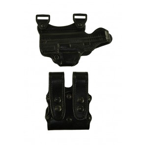 Under Taker for a Springfield XD 4", r/h, Cowhide, Black, Lined