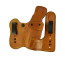 Double Jeopardy for a 5 Shot Revolver, r/h, Cowhide, Natural, Clip