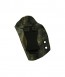 Direct Hit for a Kimber Micro 9, l/h, Hybrid, Spectra Kydex, Black Leather Lining, Clip, Canted