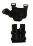 Under Taker for a Walther PPS, r/h, Cowhide, Black, Lined Holster Side Only, Ostrich Embossed