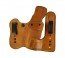 Double Jeopardy for a S&W M&P Compact 3.5", r/h, Cowhide, Natural, Clip