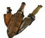 Group two leather knife sheaths